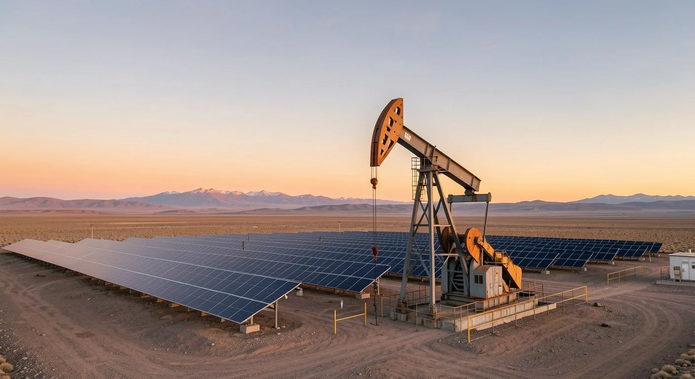Parque solar alimentando bombas de extracción en zona aislada