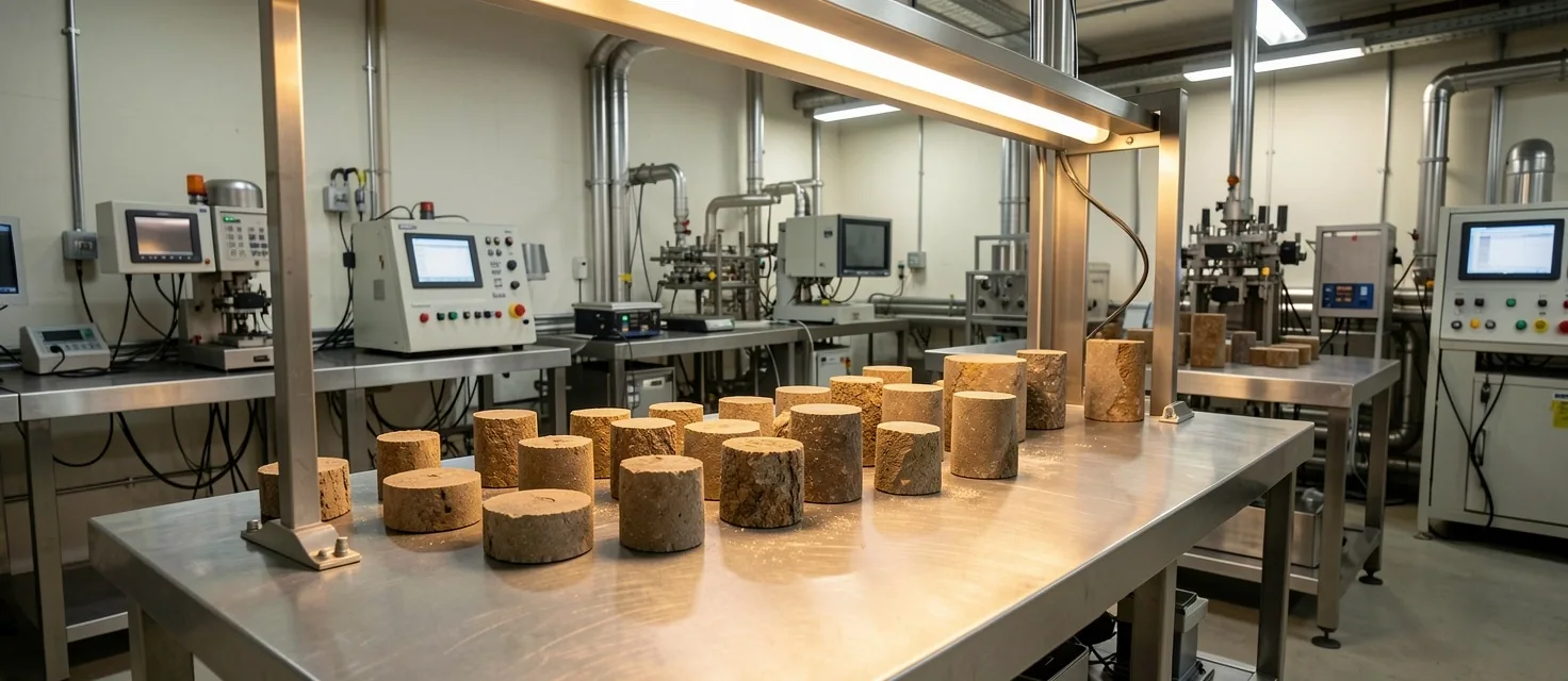 Laboratorio de análisis geológico de muestras de roca