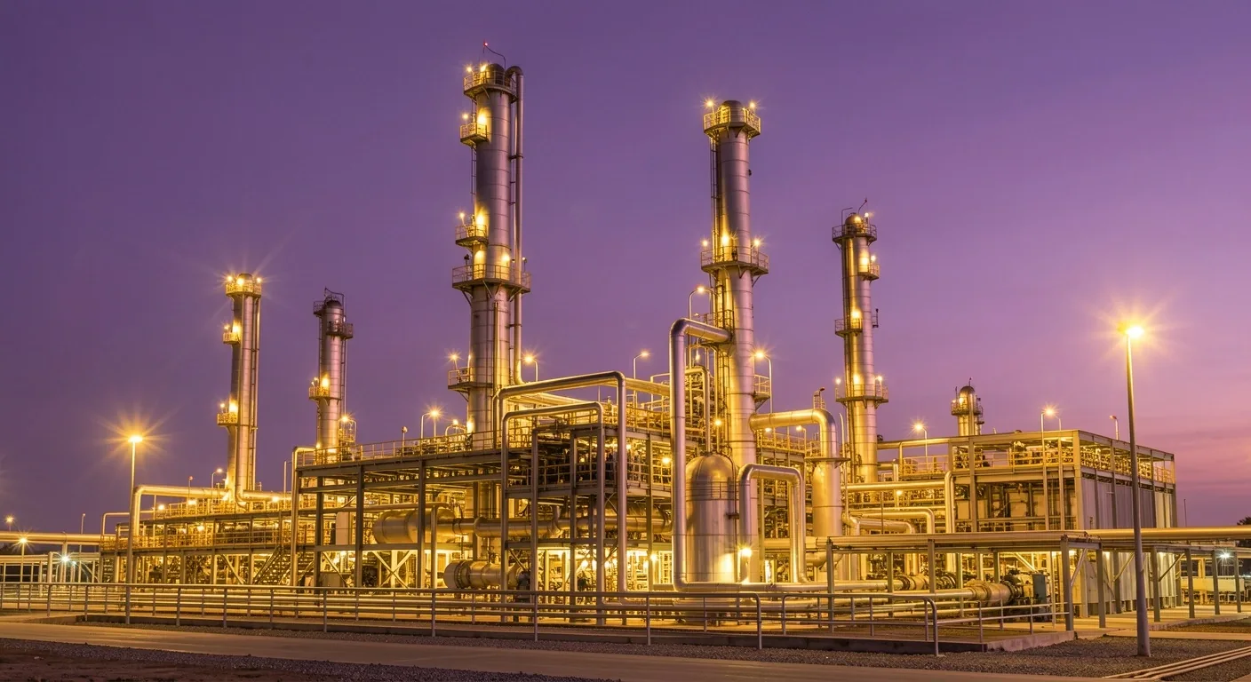 Instalaciones de extracción petrolera en Argentina